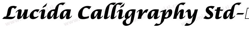 Lucida Calligraphy Std字体转换